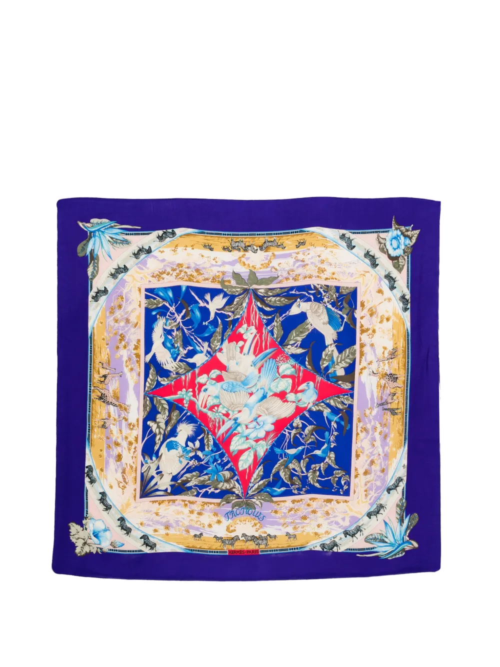 Hermès Pre-Owned Foulard anni 2000 - Blu