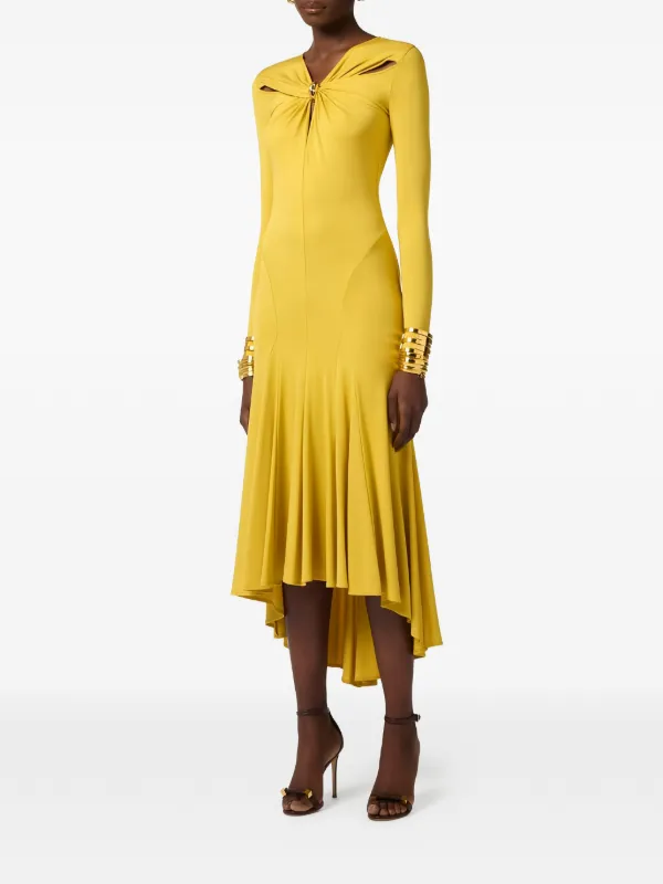 yellow cut out midi dress Scoop Women's Eyelet Cutout Cotton Midi Dress, Sizes 0-18