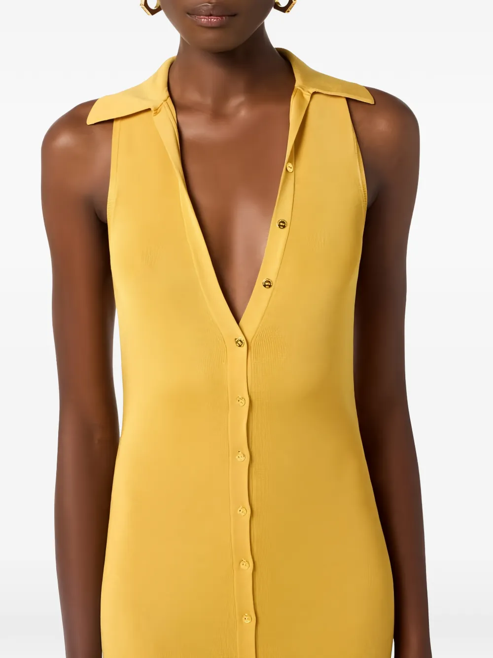 Shirt-Collar Maxi Dress