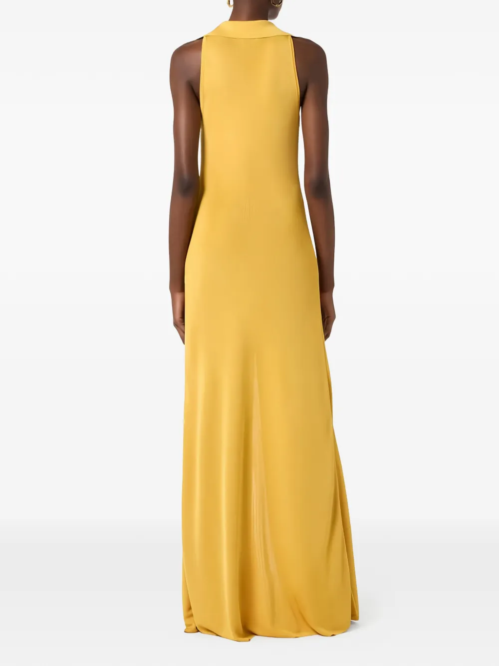 Shirt-Collar Maxi Dress