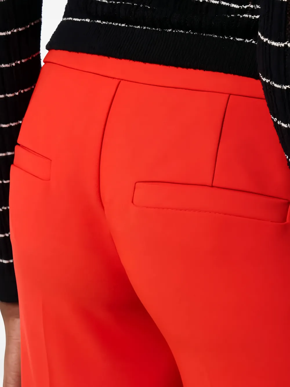 Elisabetta Franchi Broek met gerafelde afwerking Rood
