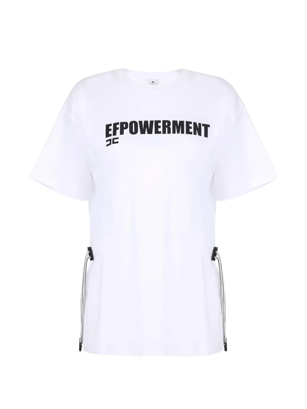 Elisabetta Franchi drawstring-detail T-shirt - Bianco