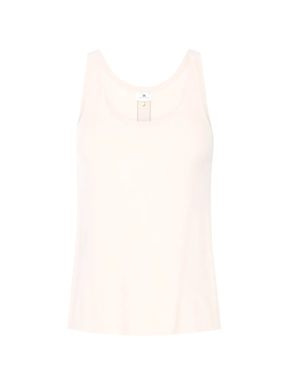 Elisabetta Franchi back-button top - Nude