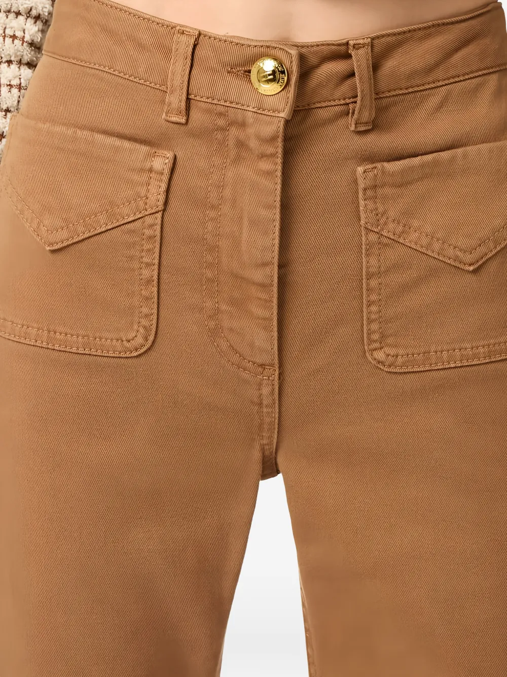Elisabetta Franchi Flared jeans Bruin