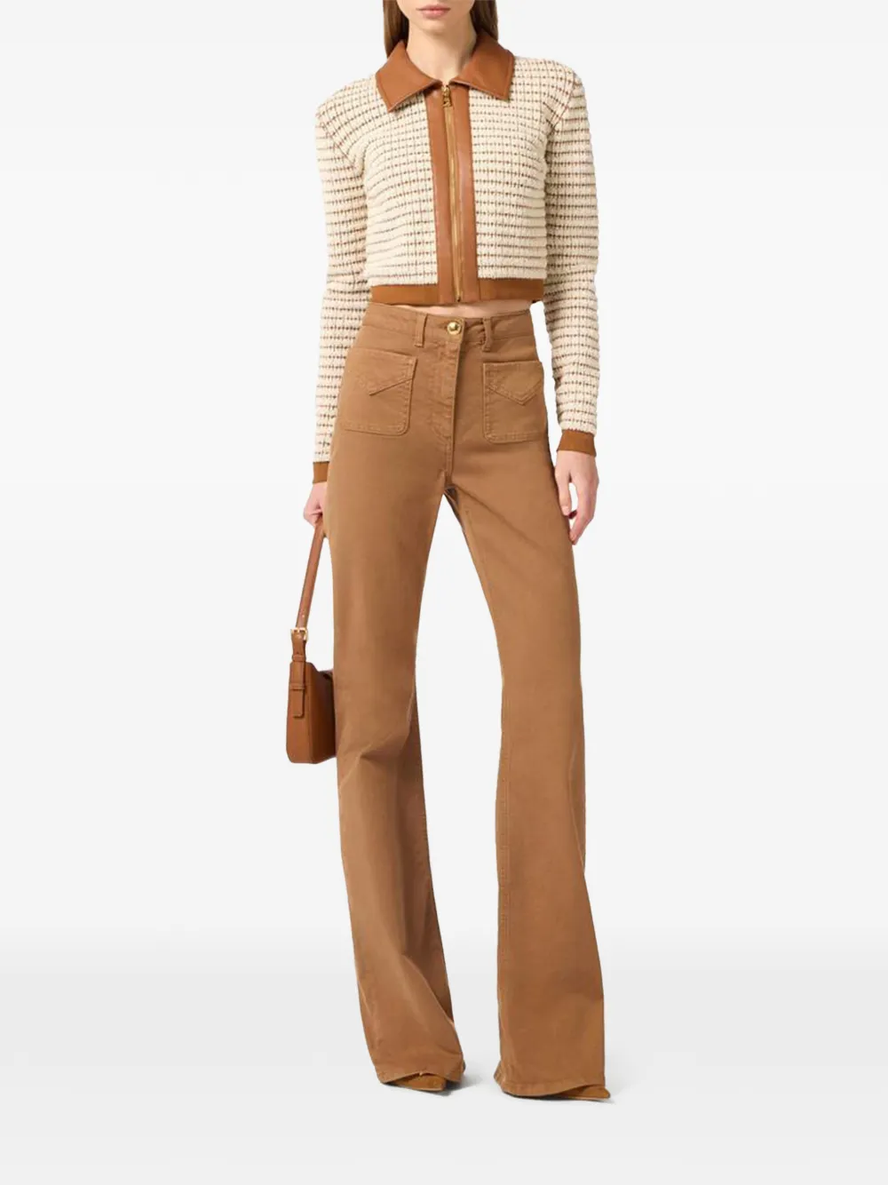 Elisabetta Franchi Flared jeans Bruin