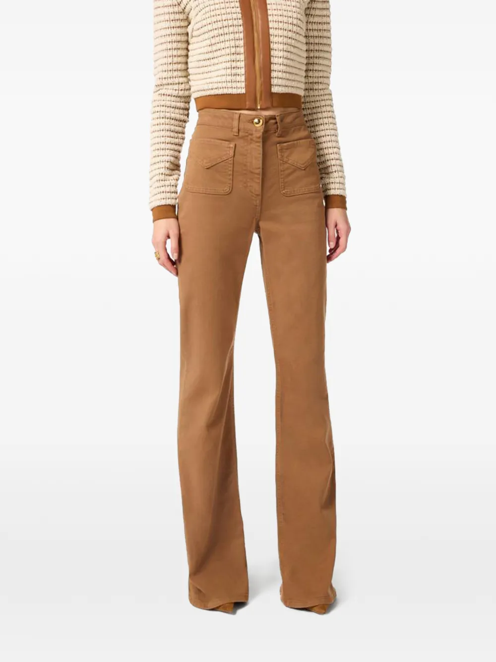 Elisabetta Franchi Flared jeans Bruin