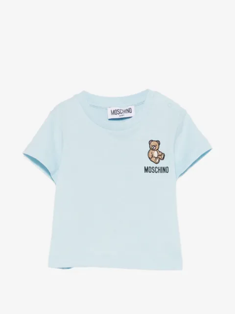 Moschino Kids bear appliqué T-shirt