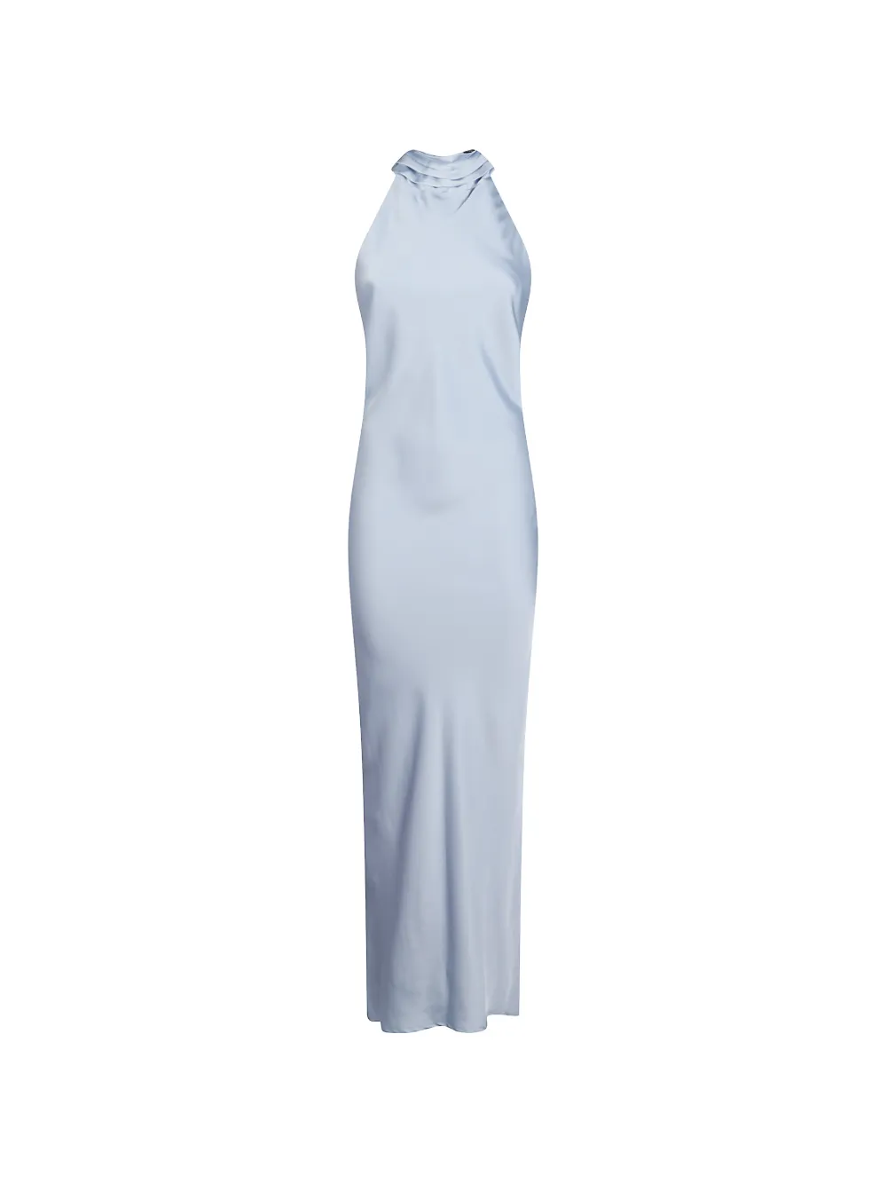 ACTUALEE halterneck open-back dress - Blau