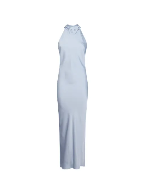 ACTUALEE halterneck open-back dress