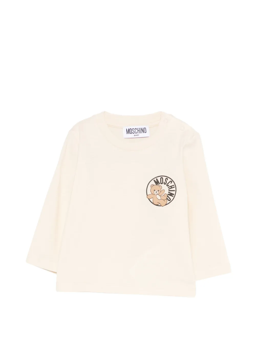 Moschino Kids bear-print T-shirt - Toni neutri