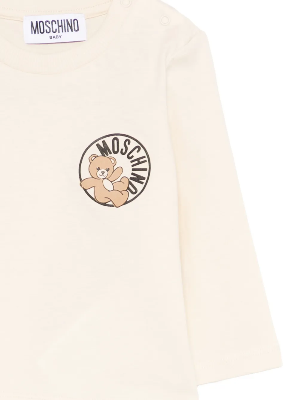 Moschino Kids T-shirt met teddybeerprint Beige