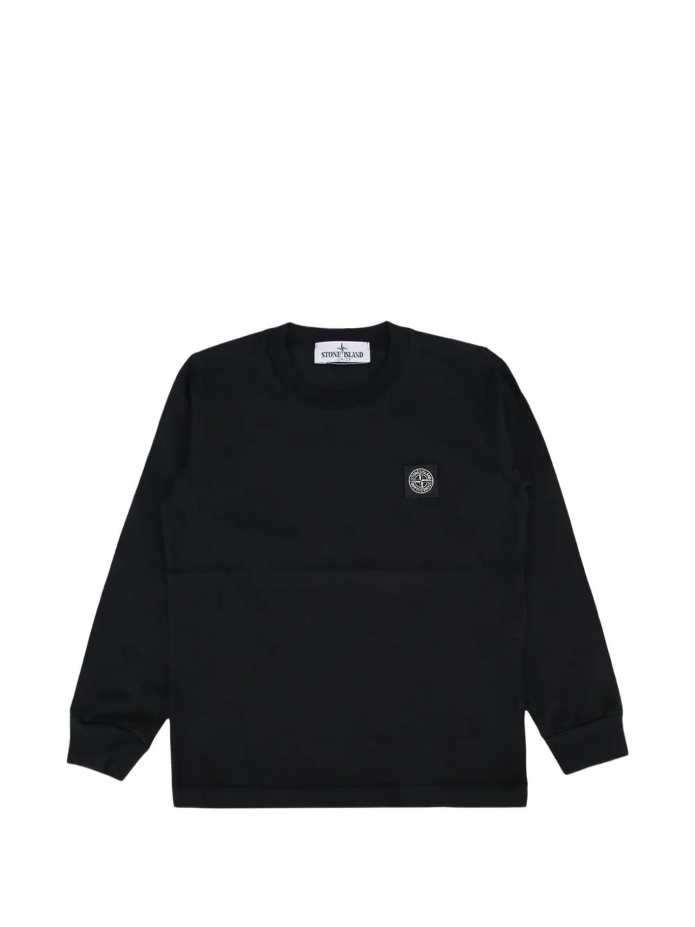 Stone Island Junior Top a maniche lunghe - Nero