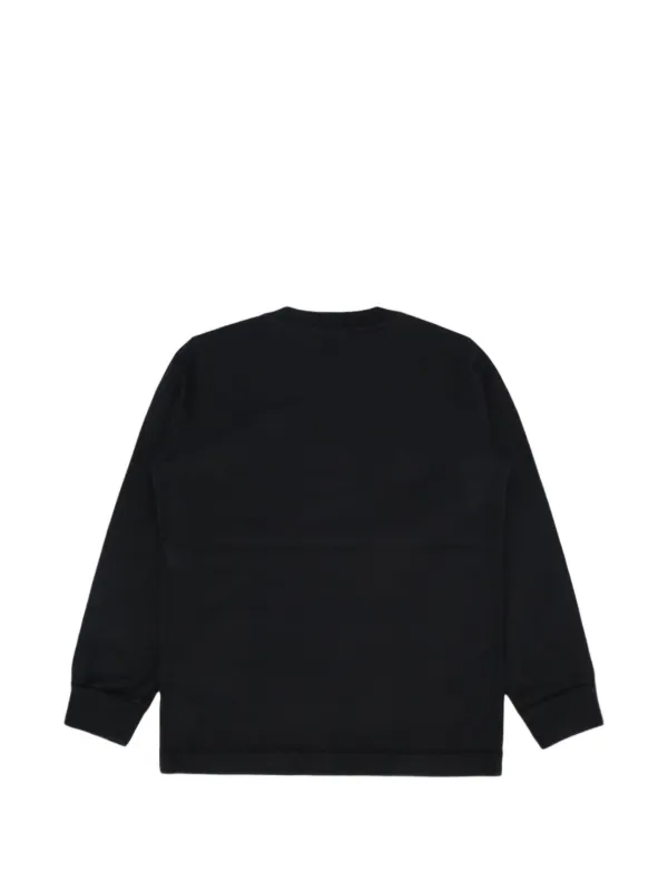 Stone Island Junior ロングスリーブ トップ | ブラック | FARFETCH JP