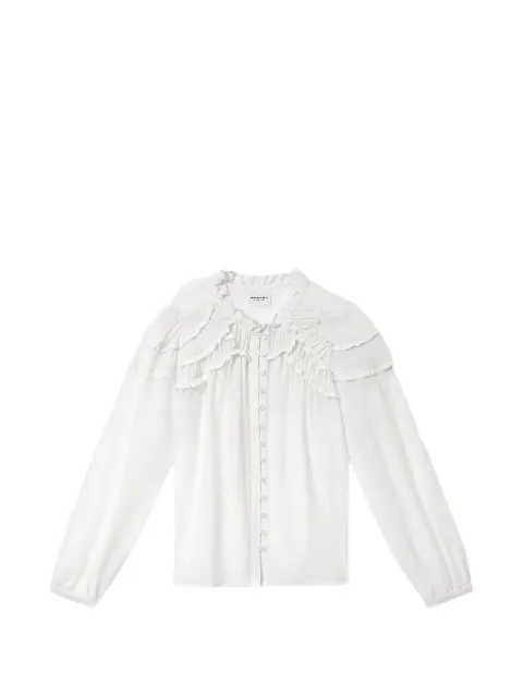 ISABEL MARANT ruffled long-sleeve shirt