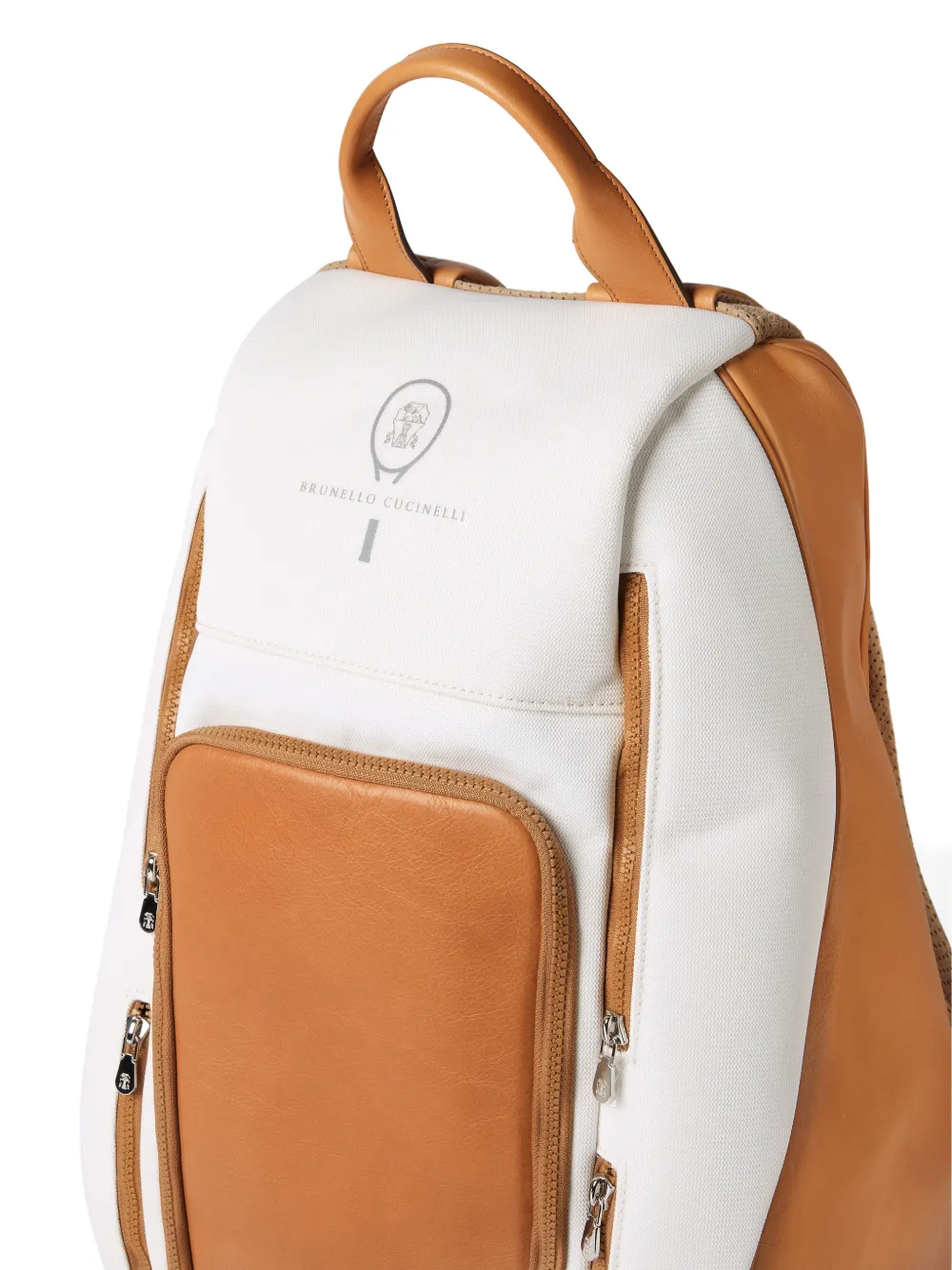 Zip Leather Backpack