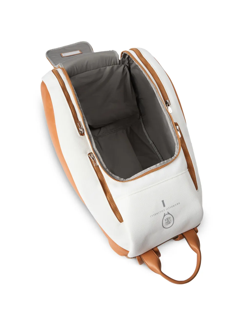 Zip Leather Backpack