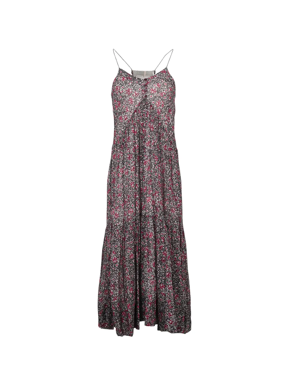 ISABEL MARANT floral-pattern sleeveless dress - Nero