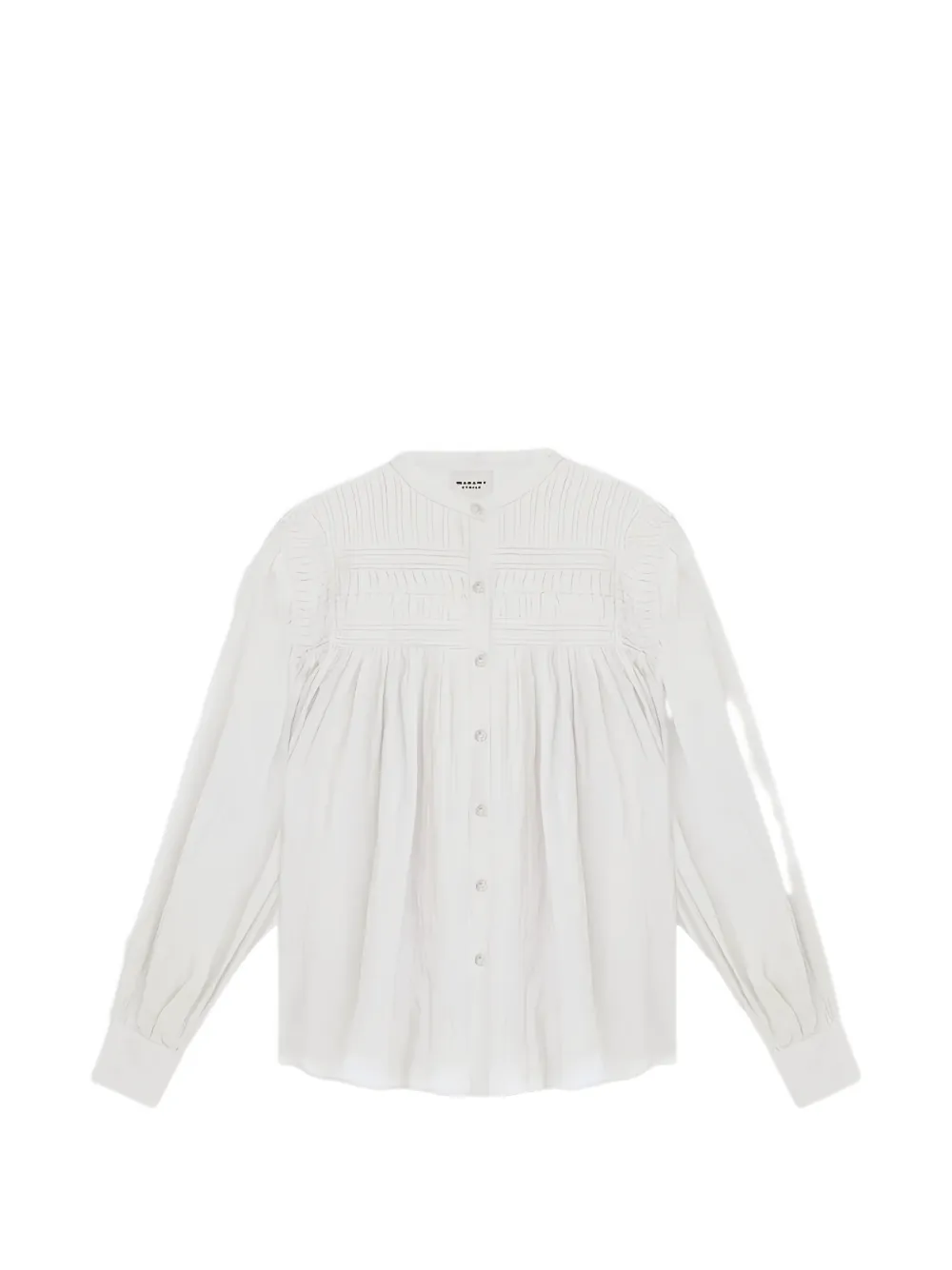 ISABEL MARANT smocked long-sleeve shirt - Weiß