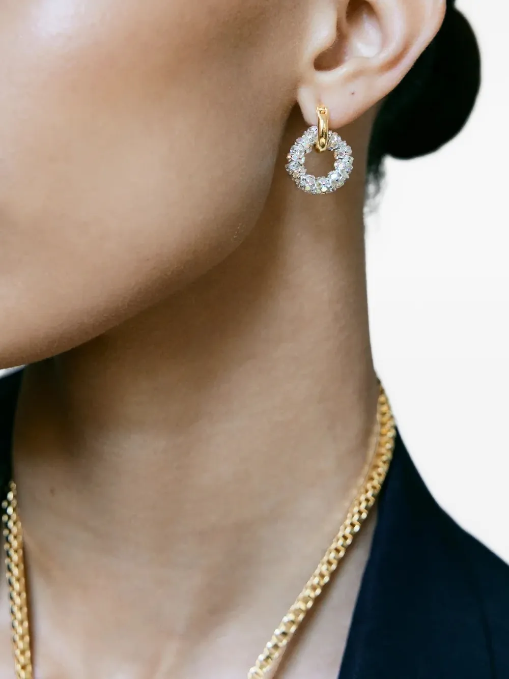 Pearl Octopuss. Y Verfraaide oorbellen - Goud