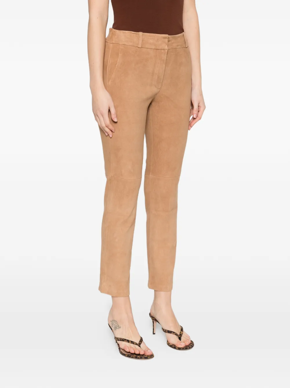  Arma Elasticated-waistband Trousers - Brown 