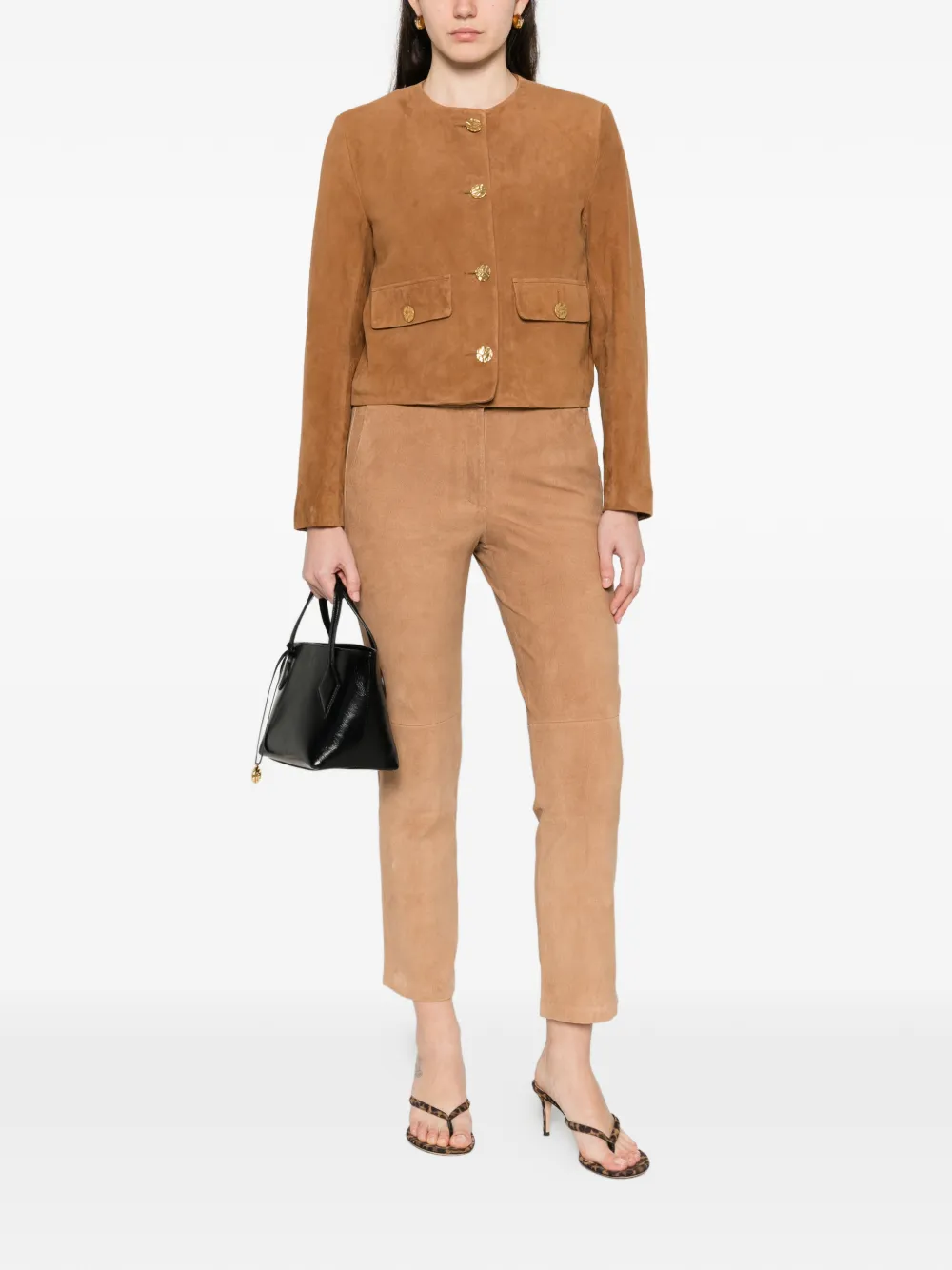  Arma Elasticated-waistband Trousers - Brown 