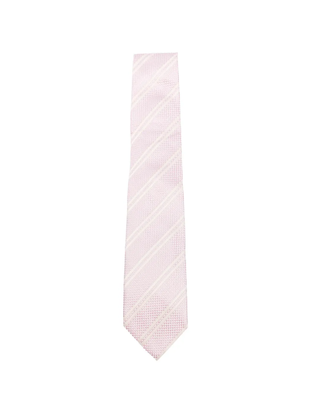 Tom Ford Striped Tie In Pink