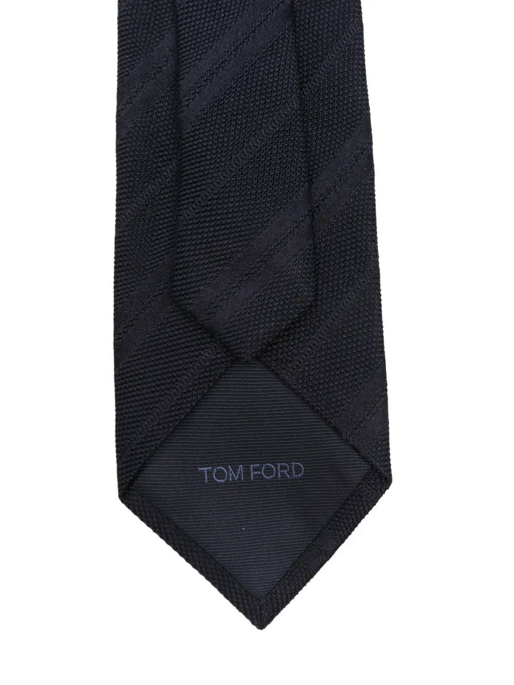  Tom Ford Striped Tie - Black 