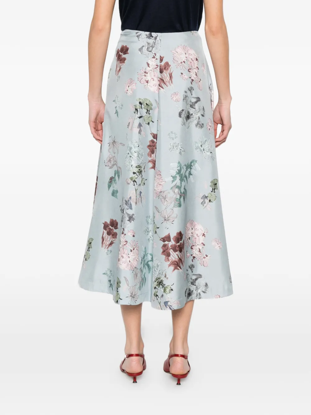 Floral Midi Skirt