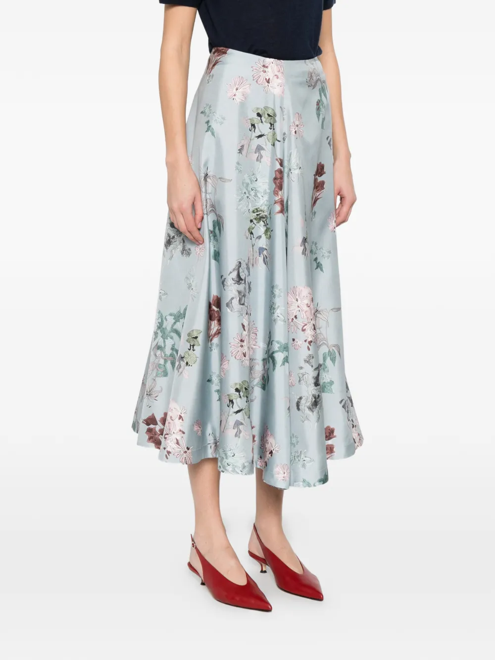Floral Midi Skirt