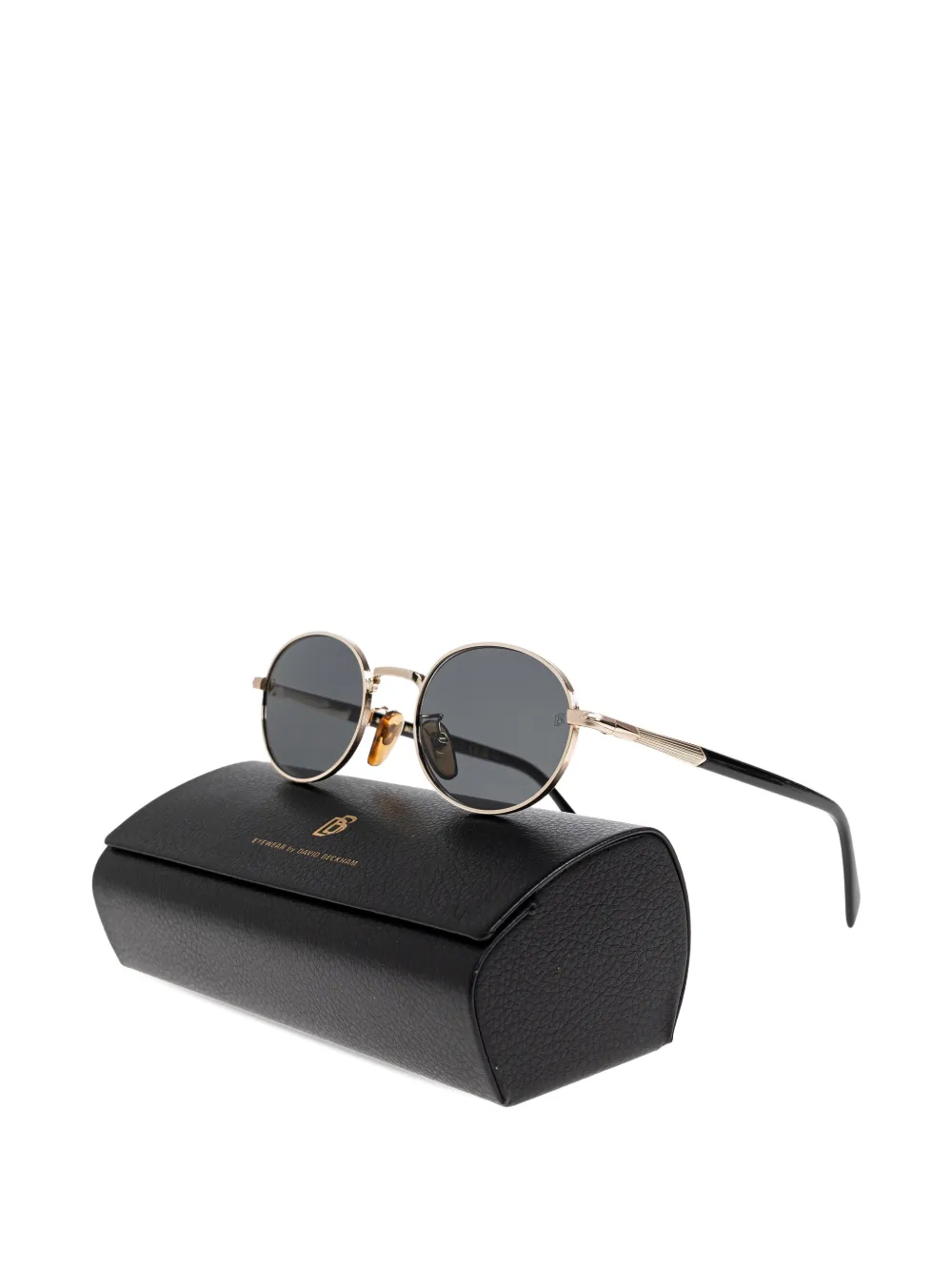 Eyewear By David Beckham Round-frame Sunglasses - Gold 
