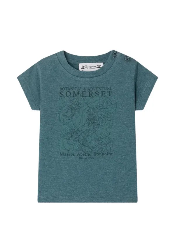 2025SS ボンポワン　ドムTシャツ Bonpoint Tom Somerset Tシャツ | ブルー | FARFETCH JP