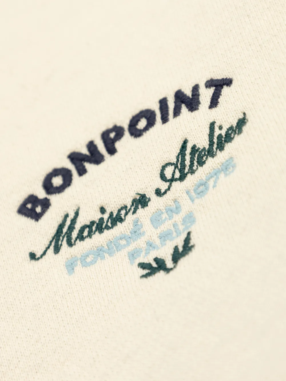 Bonpoint Sweater met logo Beige