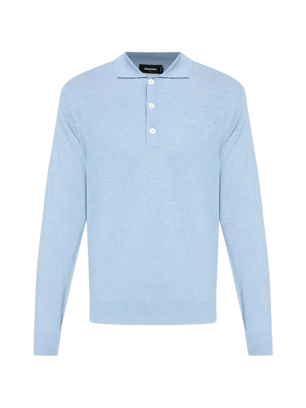 DSQUARED2 long-sleeve polo shirt - Blu