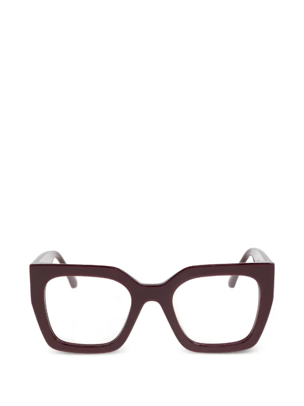 Etro Geometric-frame Logo-detail Glasses in Purple