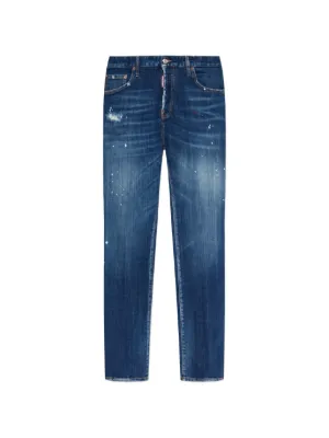 DSQUARED2 ダメージ ジーンズ | ブルー | FARFETCH JP