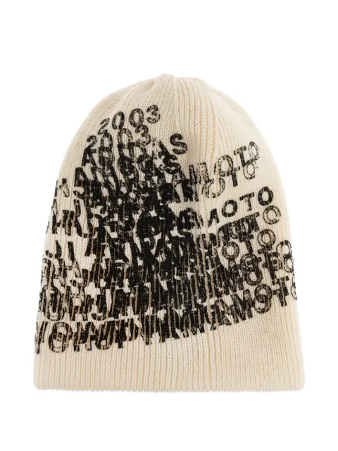 Y-3 print beanie