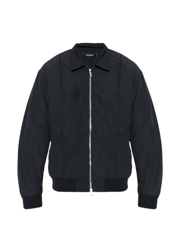 DSQUARED2 Zip Bomber Jacket | Black | FARFETCH ID