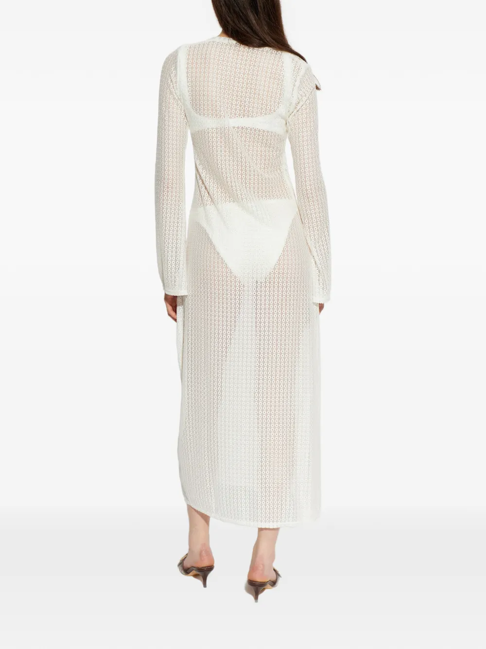  Paramidonna Vestido Krista Texturizado - Blanco 