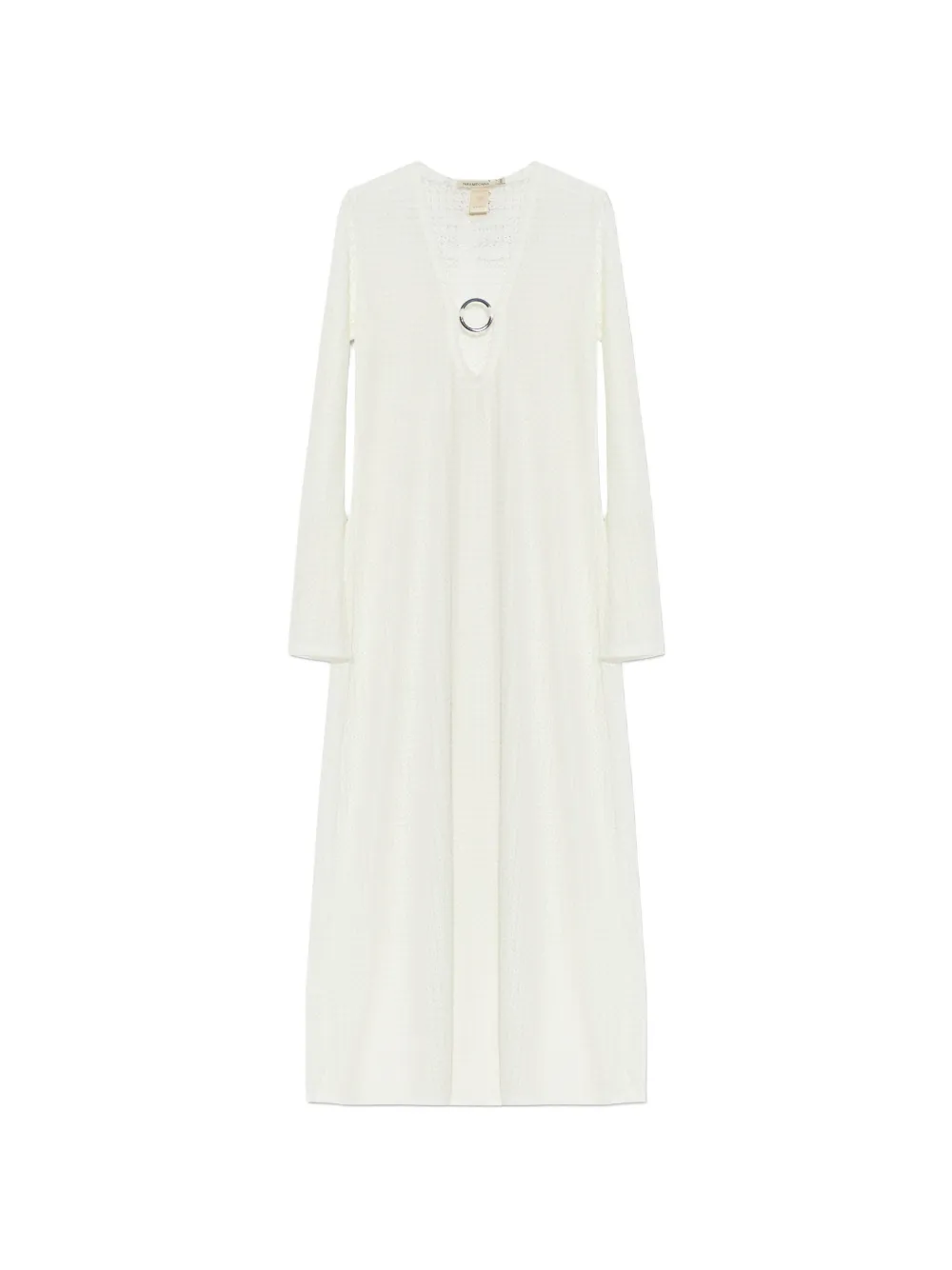 PARAMIDONNA Krista o-ring textured dress - Weiß