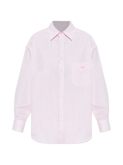 PARAMIDONNA Vanessa striped chest-pocket shirt