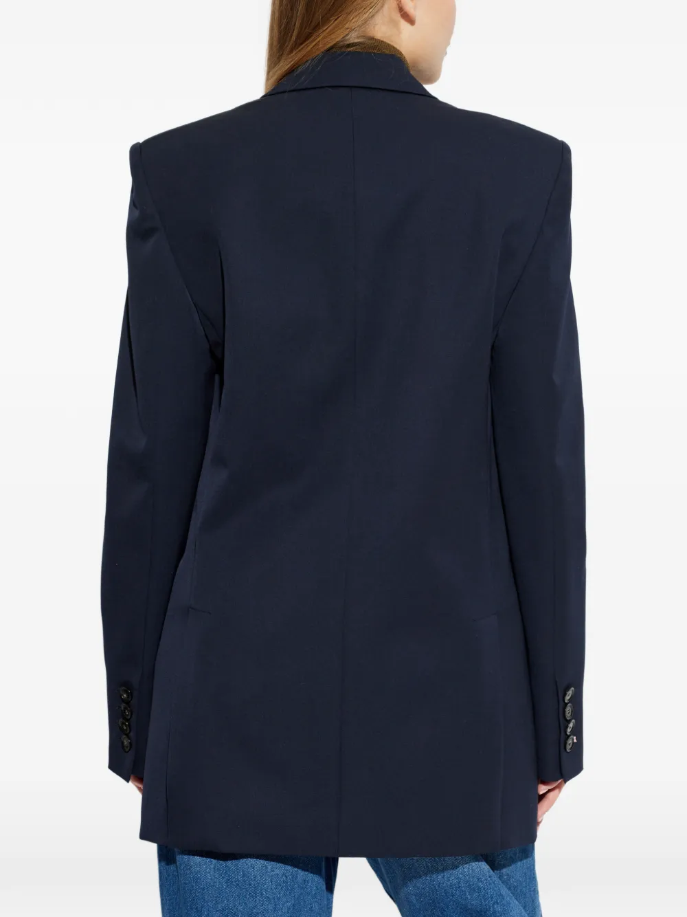 Stella McCartney Jack met dubbele rij knopen Blauw