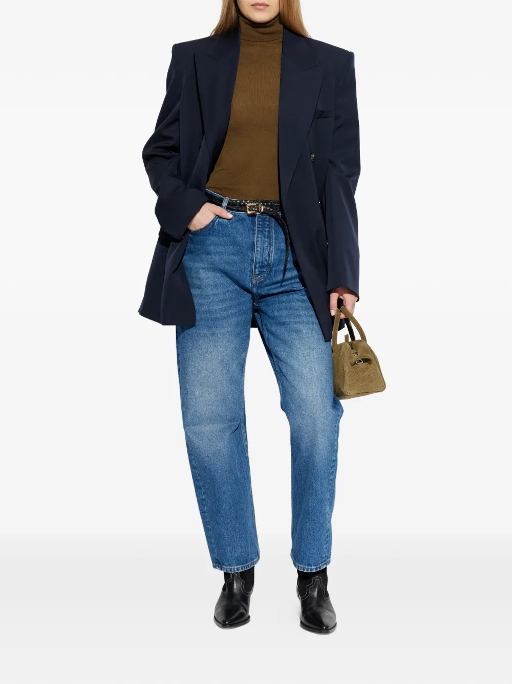  Stella Mccartney Buttoned Double-breasted Jacket - Blue 