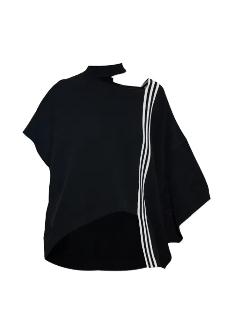 Y-3 three-stripe cut-out T-shirt