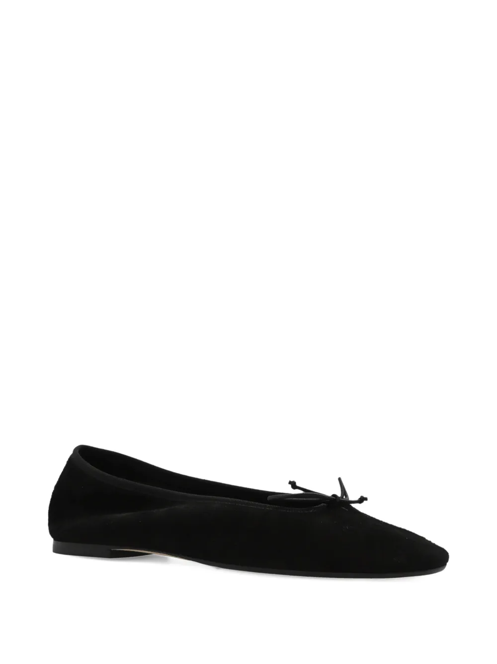 Aeyde bow-detail ballet flats Zwart