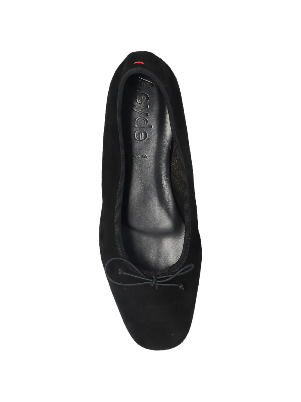 Aeyde bow-detail ballet flats Zwart