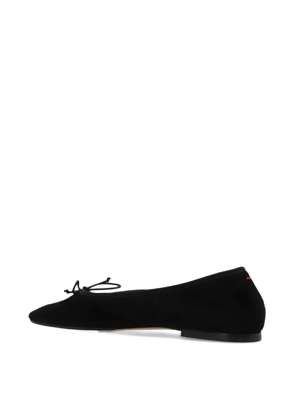Aeyde bow-detail ballet flats Zwart