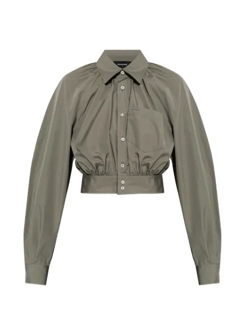 DSQUARED2 collared cropped shirt