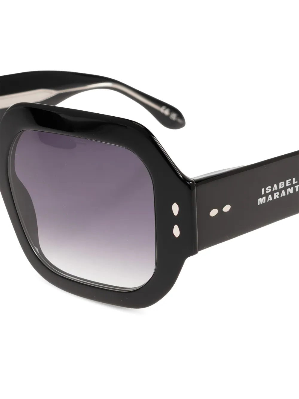 Isabel Marant Eyewear Zonnebril met geometrisch montuur en studs Zwart