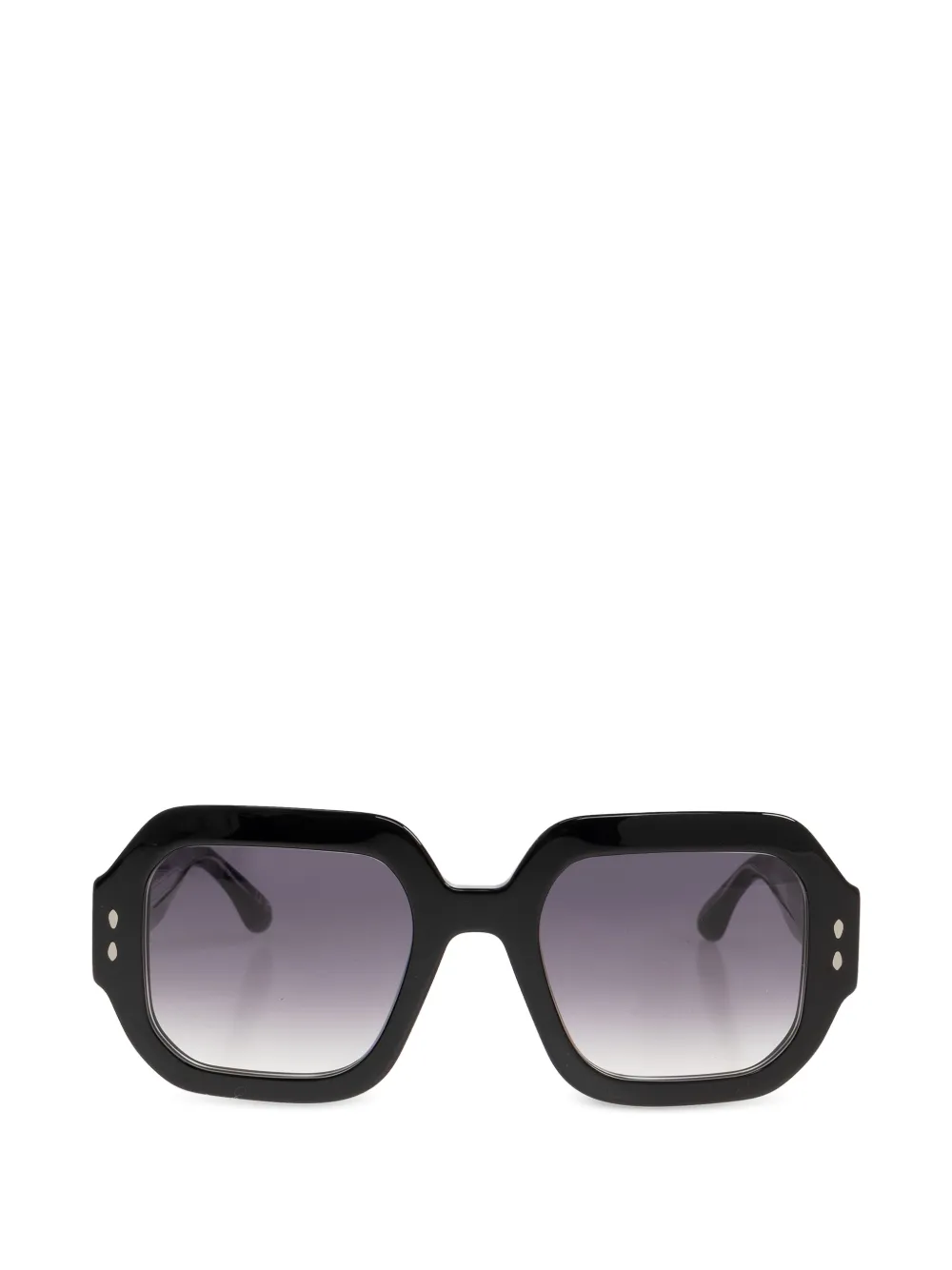 Isabel Marant Eyewear studded geometric-frame sunglasses - Nero