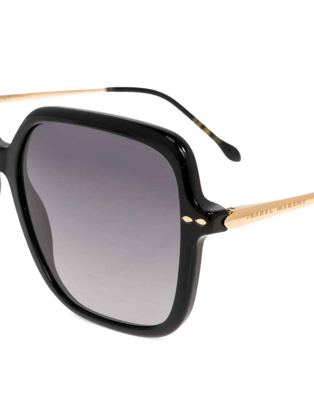 Isabel Marant Eyewear Zonnebril met geometrisch montuur Zwart